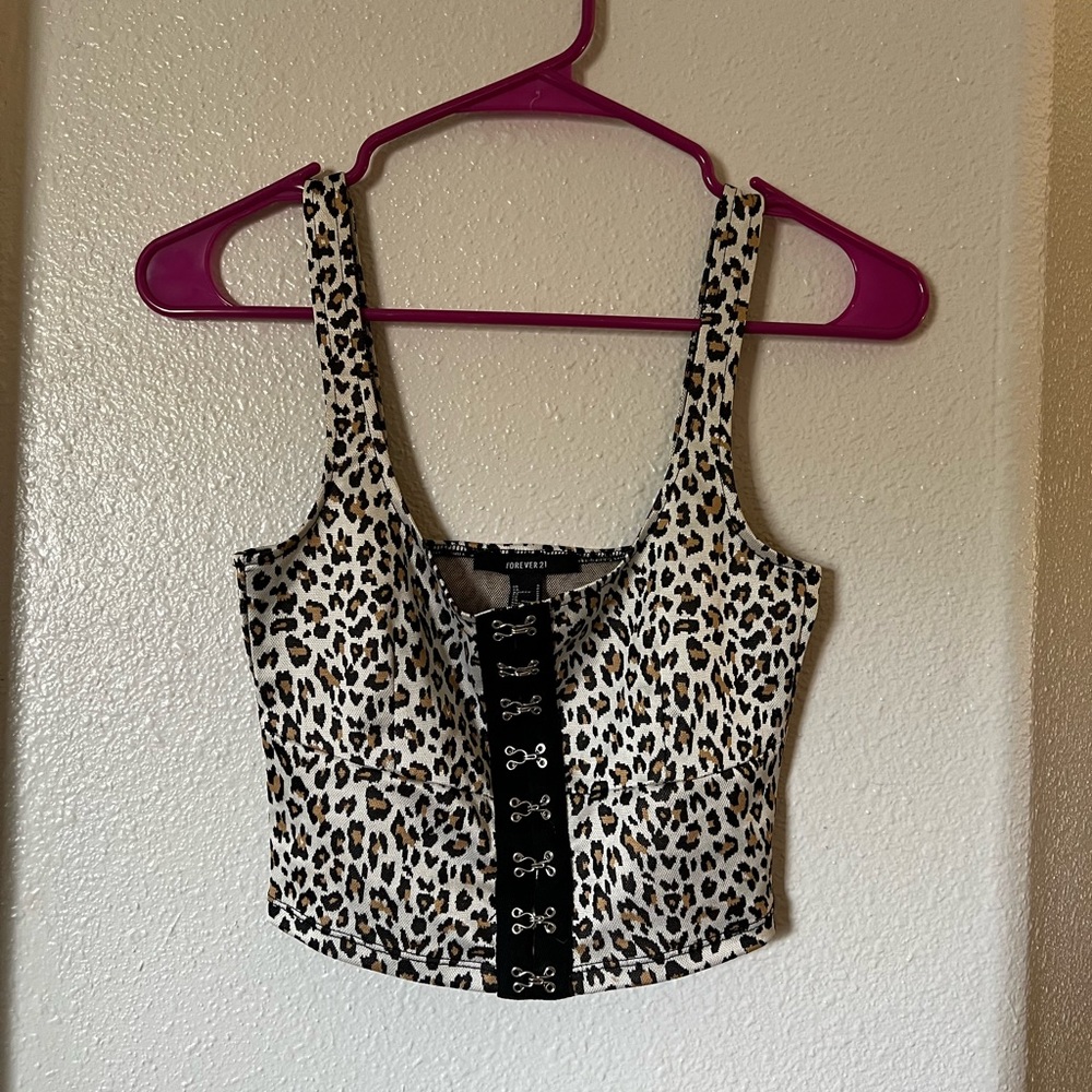 Cheetah Corset Top